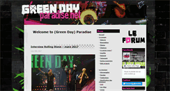 Desktop Screenshot of greendayparadise.net