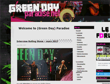 Tablet Screenshot of greendayparadise.net